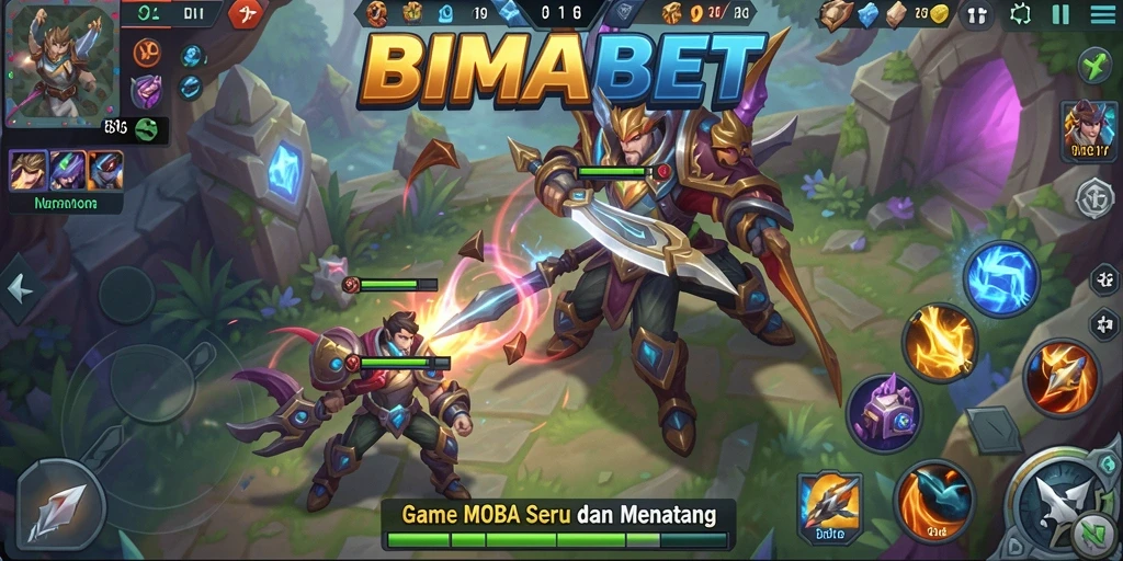 Gameplay seru dalam pertempuran tim di BIMABET.