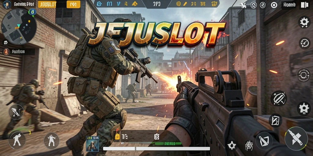 Tampilan gameplay JEJUSLOT dengan adegan aksi yang mendebarkan.