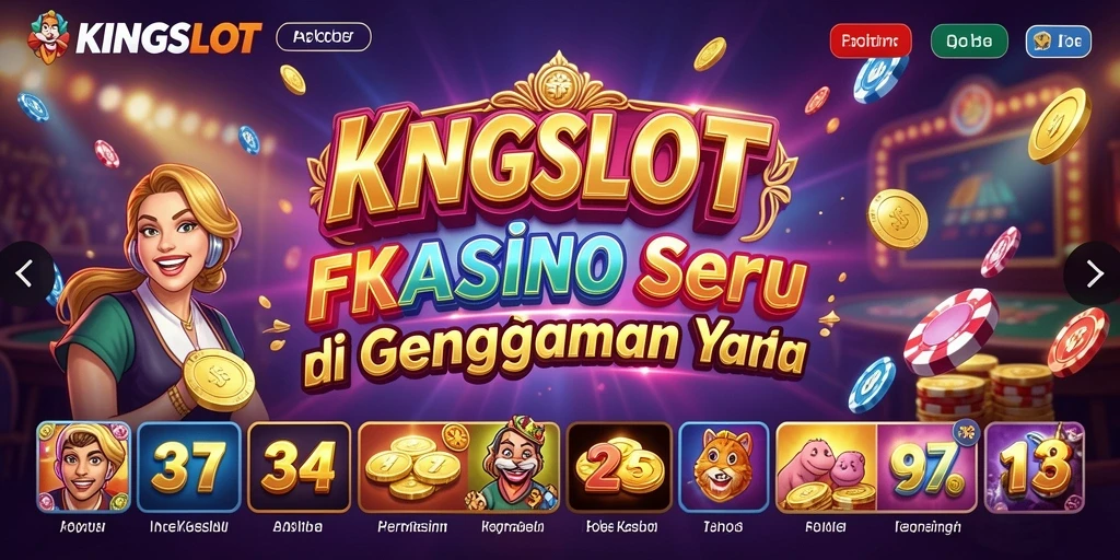 Menampilkan gameplay KINGSLOT yang mendebarkan dan penuh aksi.