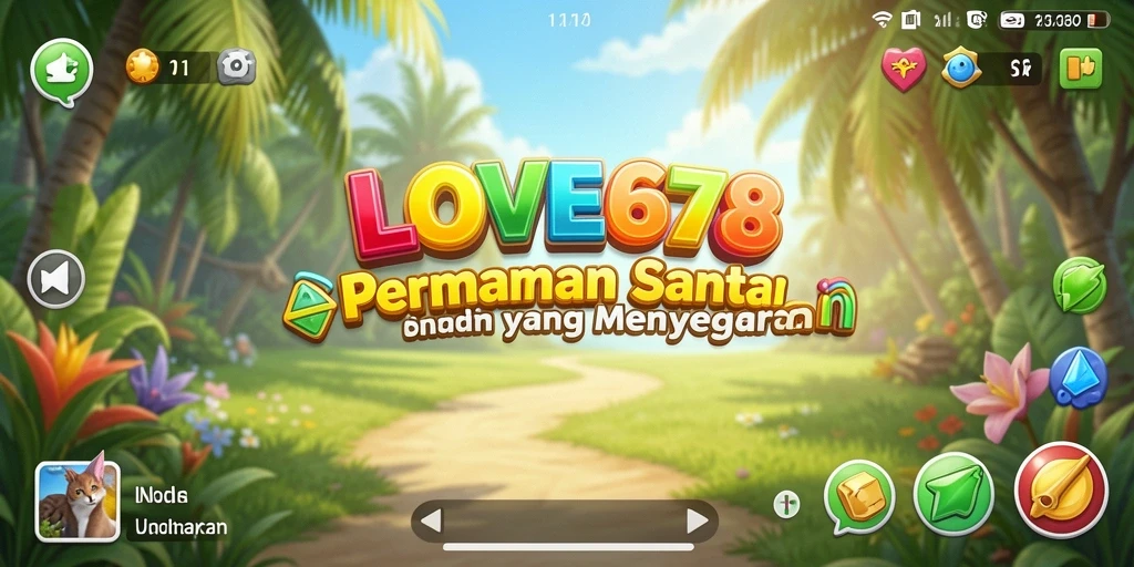 Tampilan gameplay <strong>LOVE678</strong> yang ceria dan menghibur.