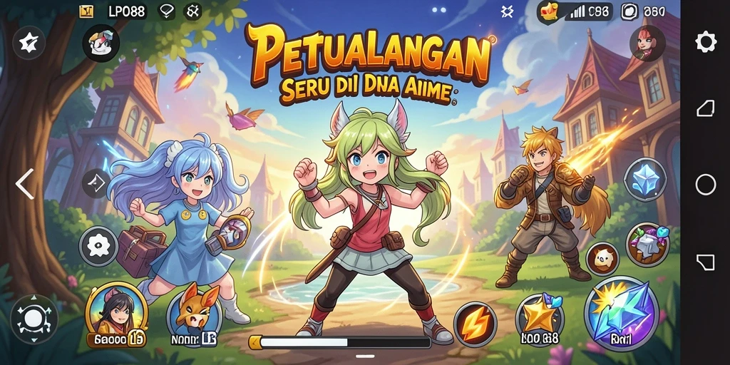 Tampilan menarik dari gameplay LPO88 yang penuh aksi Anime.