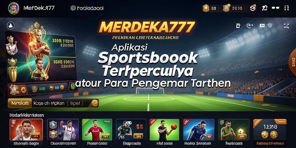 Tampilan menarik dari gameplay <strong>MERDEKA777</strong> saat taruhan olahraga berlangsung.