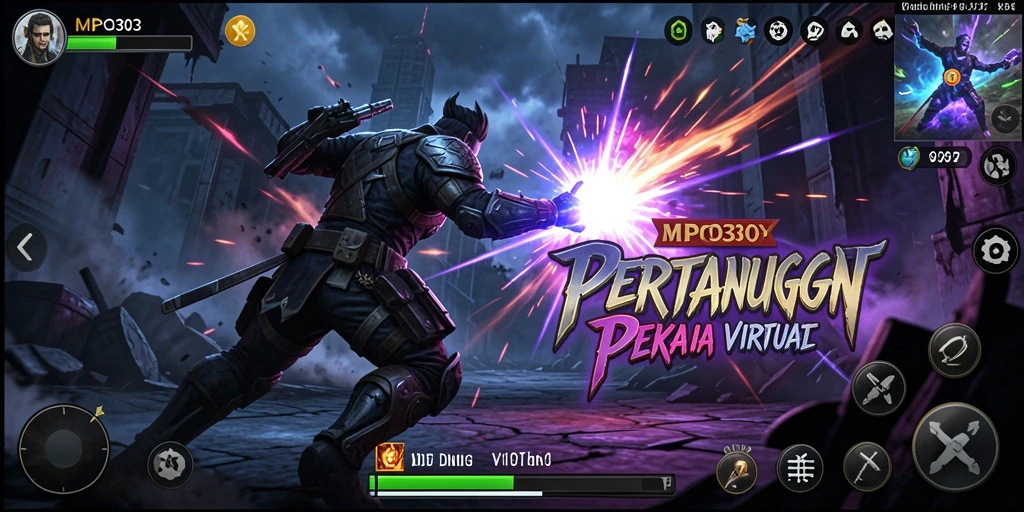 Tangkapan layar permainan MPO303 yang menampilkan aksi pertarungan yang intens.