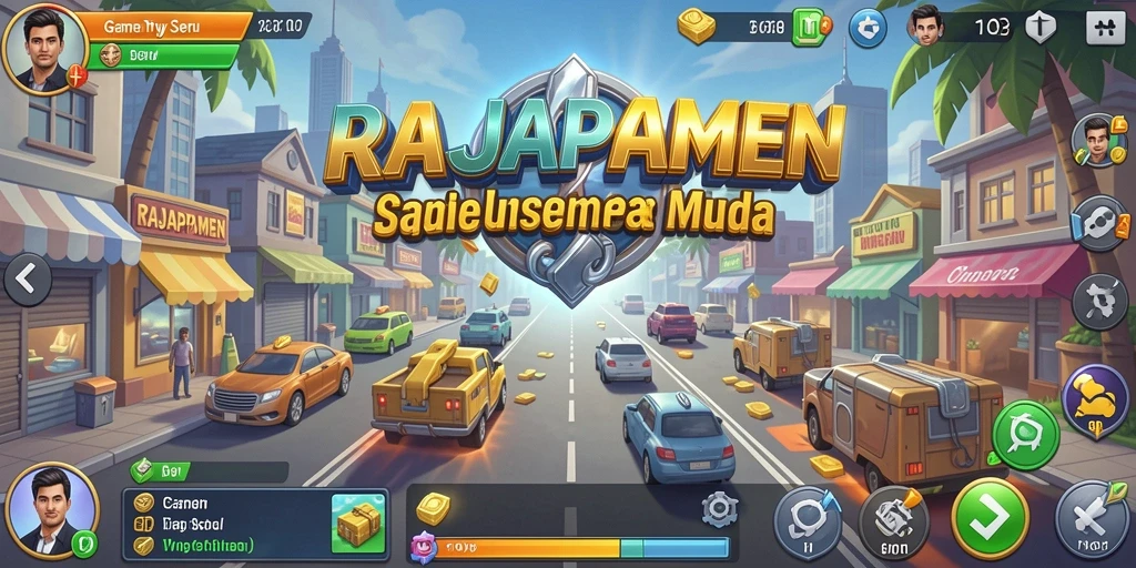 Tampilan gameplay seru dan strategis di RAJAPAMEN.
