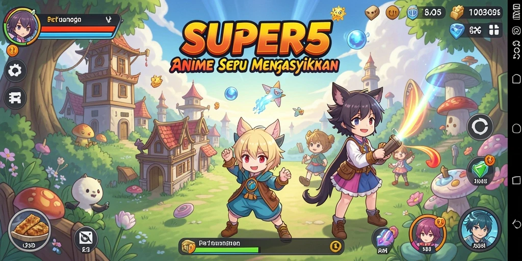 Tampilan gameplay <strong>SUPER5</strong> yang seru dan penuh aksi.